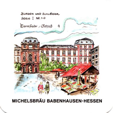 babenhausen of-he michels burgen I 4b (quad180-4 darmstadt schloss) (
